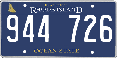 RI license plate 944726