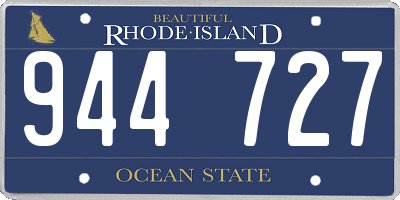 RI license plate 944727
