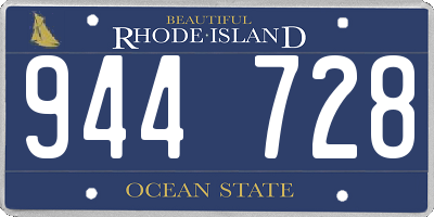 RI license plate 944728