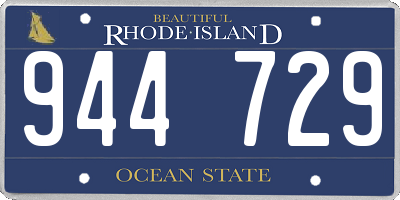 RI license plate 944729