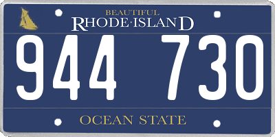 RI license plate 944730