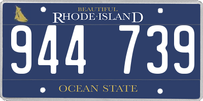 RI license plate 944739