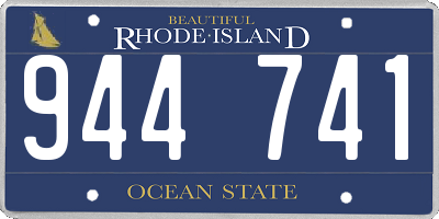 RI license plate 944741