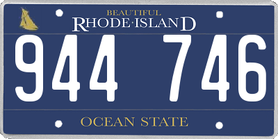RI license plate 944746