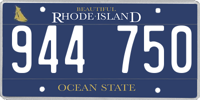 RI license plate 944750
