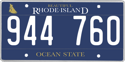 RI license plate 944760
