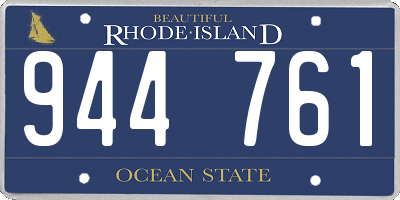 RI license plate 944761