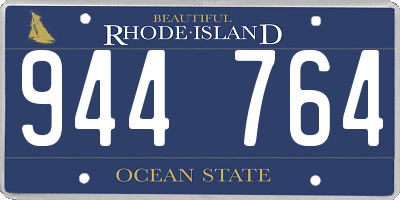 RI license plate 944764