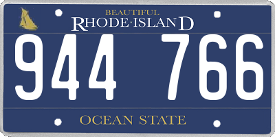 RI license plate 944766