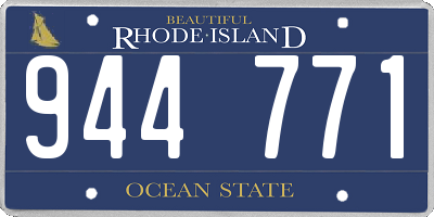 RI license plate 944771