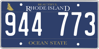 RI license plate 944773