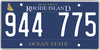 RI license plate 944775