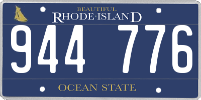 RI license plate 944776