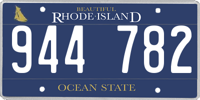 RI license plate 944782