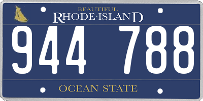 RI license plate 944788