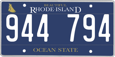 RI license plate 944794