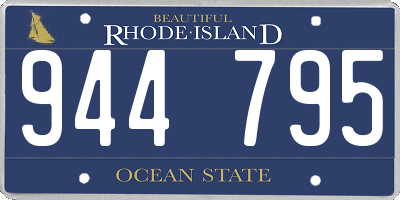 RI license plate 944795