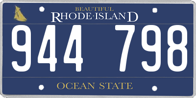 RI license plate 944798