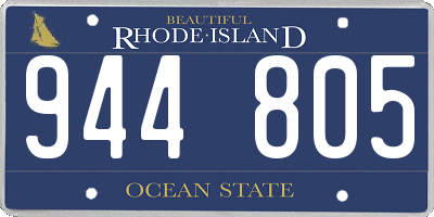 RI license plate 944805