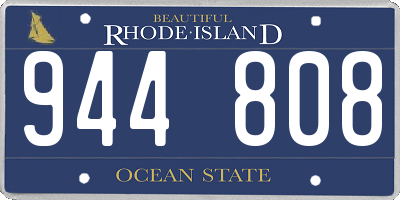 RI license plate 944808