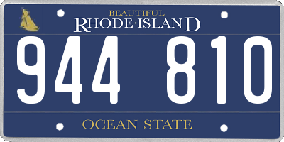 RI license plate 944810