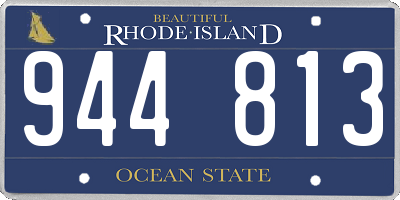 RI license plate 944813