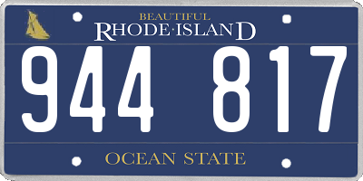 RI license plate 944817