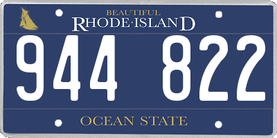 RI license plate 944822