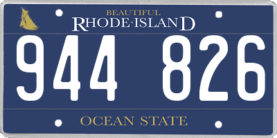 RI license plate 944826