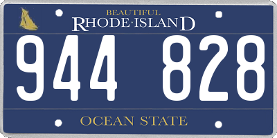 RI license plate 944828