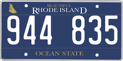 RI license plate 944835