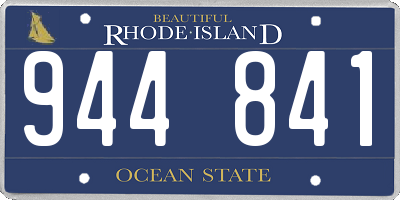 RI license plate 944841