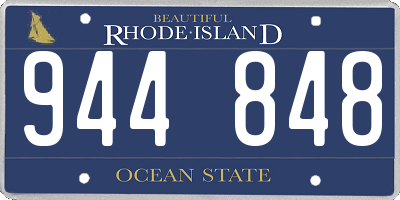 RI license plate 944848