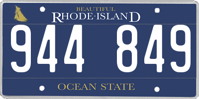 RI license plate 944849