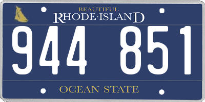 RI license plate 944851