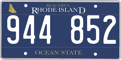 RI license plate 944852