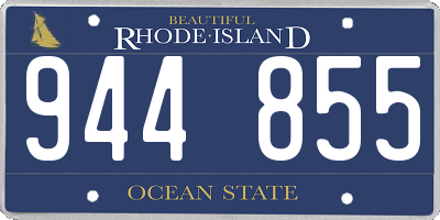 RI license plate 944855
