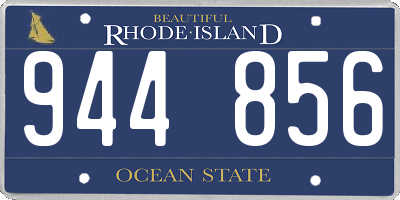 RI license plate 944856