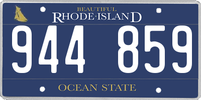 RI license plate 944859