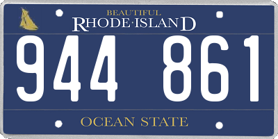 RI license plate 944861