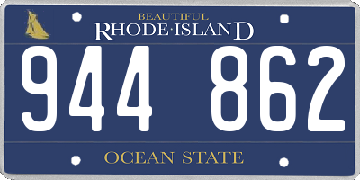 RI license plate 944862