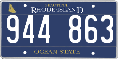 RI license plate 944863