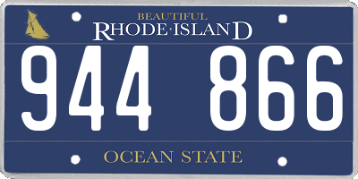 RI license plate 944866