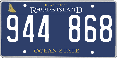 RI license plate 944868