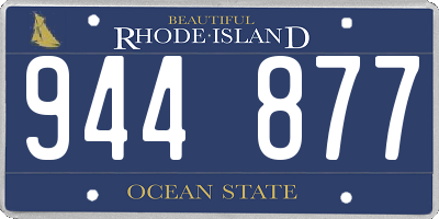 RI license plate 944877