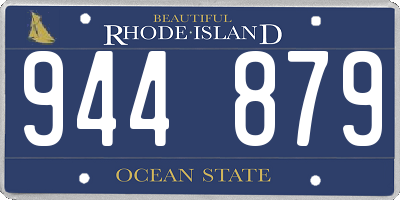 RI license plate 944879