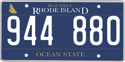 RI license plate 944880