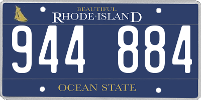 RI license plate 944884