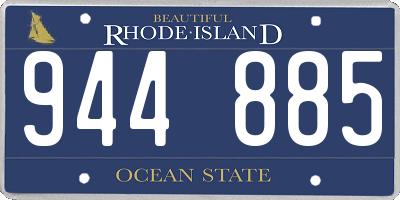 RI license plate 944885