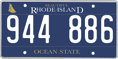 RI license plate 944886